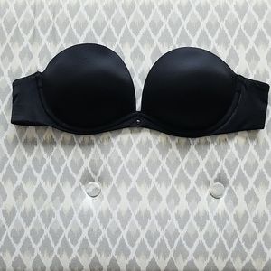 Victoria's Secret Black Strapless Bra 32C